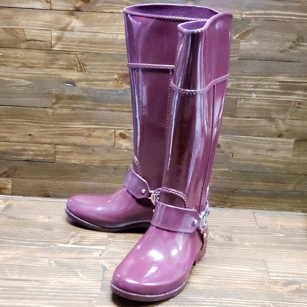 Michael Kors Rain Boots Size 7 - Picture 1 of 8